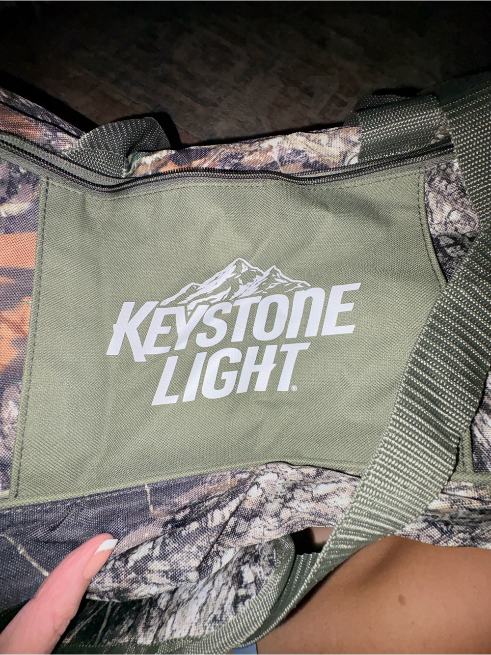 MWOT Keystone Light Green Camouflage Duffell